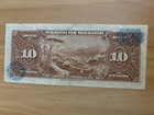 1963 - 10 Pesos Banknote From Mexico Series Aik Prefix J Excellent Condition