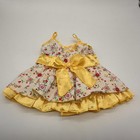 Build A Bear Rare Yellow Floral Flower Dress Sundress Summer Spring Teddy Outfit