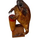 Taxidermy Anthropomorphic Toad Playing A Bongo