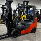 2017 Toyota 8fgcu25 5000lb Used Forklift Sideshift Fork Positioner Triple Mast