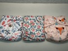 Baby Goal Reusable Eco-friendly Adjustable Size Clothe Diaper Cover Lot Of 3 New