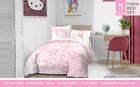 Sanrio Hello Kitty Twin Comforter Set 5 Piece Bedding For Girls  Pink