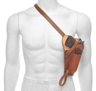 M3 Colt 1911  45 Shoulder Holster Premium Drum Dyed Leather With Magazine Pouch