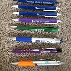 13 - Plastic   Metal Pharmaceutical Drug Rep Pens Medical - Collectible - Rare