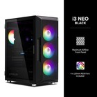 Zalman I3 Neo Atx Mid Tower Gaming Pc Case - 4 X 120mm Fixed Rgb Fans Preinst   