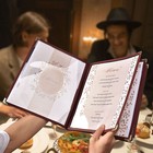 Wechef 20pcs Restaurant Menu Cover Foldable 8 5x11 Burgundy 4 Page 8 View Cafe