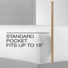 New Pkg White 18    Deep Queen Fitted Sheet Charter Club Damask 550 Tc 100  Cotton