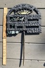 Vintage Aluminum Garden Sign Stake   The Kiss Of The Sun   Poem Garden Art