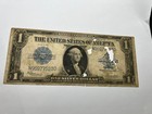 1923 Silver Certificate  1 One Dollar Horse Blanket Large Size Note Damaged  23