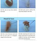 Needle Felting Kit Tutorial Dog Animal Shiba Inu Wool Needle  Felted Christmas