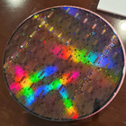 2 Pc Lot  8  Cu Copper Ic Semiconductor Silicon Wafers In Fluoroware Container