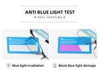 6 Pk Blue Light Blocking Reading Glasses Semi Rimless Spring Hinge Reader