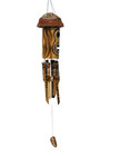 Tiki Mask Beautiful Bamboo Wind Chime Outdoor Garden Lanai Decor Musical Sound