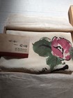 Vintage Japanese Silk Chirimen Furoshiki Wrapping Cloth Flower