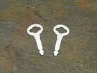 Pair Of Keys For Bentwood Case Vintage Singer Sewing Machine Flat Slotted
