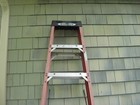 Eight Ft Werner Step Ladder  Very Sturdy  Vgc