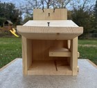 Pine Backyard Squirrel bird House With Predator Guard Nesting Box Access Door