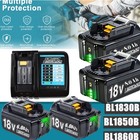 1-4pcs For Makita 18v 8 0ah Battery Lithium-ion Tool Bl1830 Bl1850 Bl1860 Bl1840