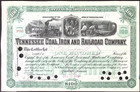 1900 Tennessee Coal  Iron And Railroad Company Stock Certificate 100 Shares