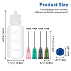 30ml Fine Tip Glue Applicators Set Squeezable Dropper Bottles With Needle Tips