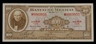             1972 Mexico 100 Pesos Banknote  Miguel Hidalgo  National Seal