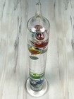 15  Blown Glass Galileo Thermometer W  Multicolor Temperature Spheres 64-80   Euc