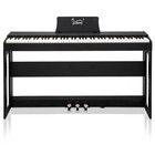 Glarry 88 Key Full Size Electric Piano Weighted Hammer Keyboard W  Stand Midi