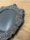 Antique Cherub Sterling Silver Picture Frame Signed Jr 925 Oval Ornate Baroque