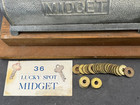 1920s Charles Fey    36 Lucky Spot Midget    5   Dice Trade Stimulator W  Keys Tokens
