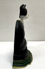 Vintage Cast Iron Hand Painted Black Cat Door Stop 12  Tall
