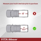 5ft Soft Roll Up Tonneau Cover For 2016-2023 Toyota Tacoma Truck Bed W  Lamp