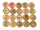 Lot Of 20 Different Vintage Wisconsin Wooden Nickels Wi Token Coin Collection  8