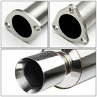 Fit 92-00 Civic 2dr 4dr Em ej eg 4  Rolled Muffler Tip Racing Catback Exhaust