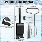 Ice Anchor Tool Kit  Universal Ice Fishing Anchor Tool With Ice Anchor Drill