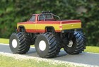 1 64 Custom Greenlight 1986 Chevrolet K-20 Pickup Monster Truck 4x4 Stunt Double