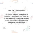 Ultra Soft Baby Changing Pad Cover Adorable Animal Print Breathable Fabric
