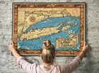 1933 Pictorial Map Of Long Island Ny New York Wall Art Decor Poster Print Gifts