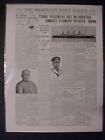 Vintage Newspaper Headlines steamship Shipwreck Titanic Ship Sunk Disaster  1912