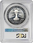 2004-p Edison Silver Commemorative Dollar Pr70dcam Pcgs Proof 70 Deep Cameo