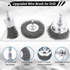 Wire Brush Wheel Cup Brush Set 10 Pack  Wire Brush For Drill 1 4 Inch Shank Hex