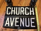 Vintage Nyc Subway F G Q Train Car Roll Sign Church Ave Brooklyn Mta Manhattan