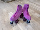 Sure-grip Boardwalk Outdoor Pink Suede Roller Skates Women   s 7-7 5 Mens 6