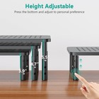 Adjustable Computer Monitor Stand With Storage  Ergonomic Laptop Riser For Desk 