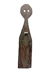 Vintage Hand Carved Wood African Mask Ghana 25  Tall 5  Wide Folk Art Wall Decor