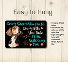 Beagle Every Snack You Make Sign Dog Treat Metal Tin Funny Wall Art Decor Gift