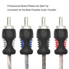 Recoil Rci412 100  Oxygen Free Copper 12ft 4-channel Rca Audio Cable
