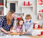 Christmas Backdrop Xmas Kitchen Photography Background Indoor Decor 10x8 Ft