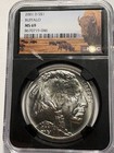 2001-d Buffalo Commemorative Uncirculated Silver Dollar - Ngc Ms69