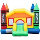 Inflatable Bounce House Jumper Moonwalk Bouncer Without Blower