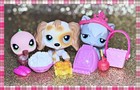 Authentic Littlest Pet Shop Lps 343 344 345 Bargain Hunters Spaniel Dog Cat Bird